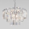 Каскадная люстра Eurosvet 10130/8 хром/прозрачный хрусталь Strotskis