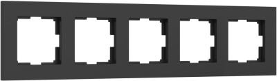 Рамка Slab черный софт W0052908