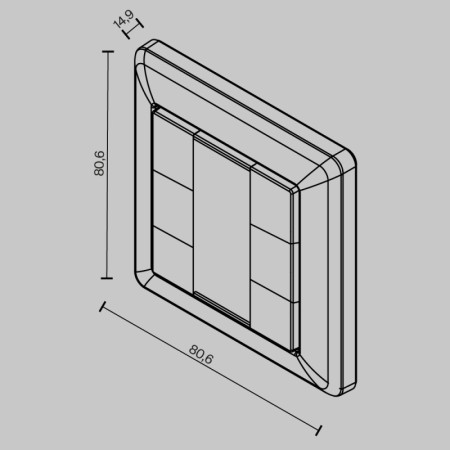 Настенная панель управления Maytoni Technical 721045