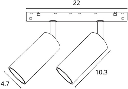 Трековый светильник Optima A7260PL-2BK