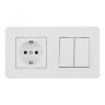 Розетка Arte Milano SET16-2-40-1-30-2 white