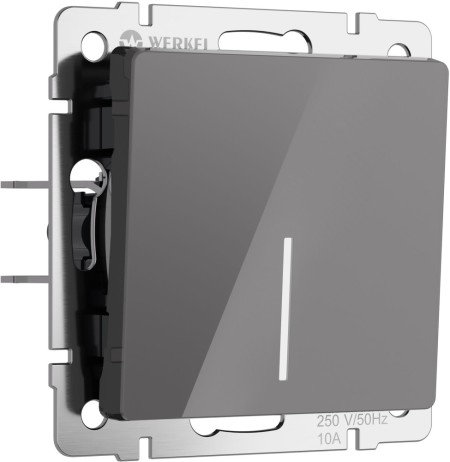 Выключатель Встраиваемые механизмы графит акриловые W1112144