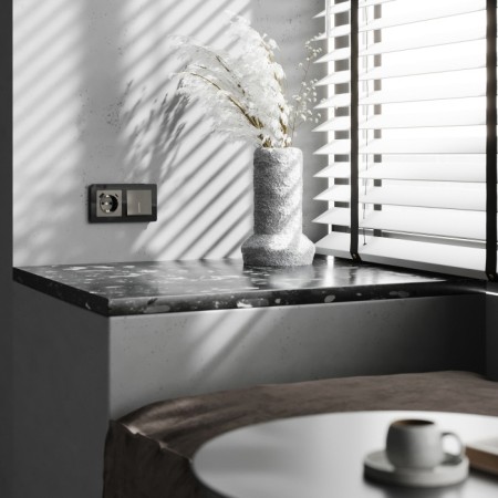 Выключатель Встраиваемые механизмы графит акриловые W1112144