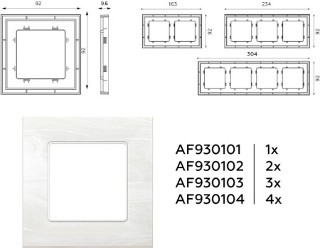 Рамка ALFA AF930101