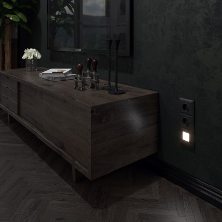 Подсветка для лестниц и ступеней Встраиваемые механизмы черные матовый W1154308