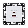 Розетка USB A+C 65W, белый Kollinger Asthetik AS-024WH