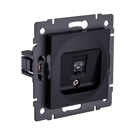 Розетка Ethernet RJ45 Cat.6, черный Kollinger REA-018BK для Aspekt, Eleganz, Reflex