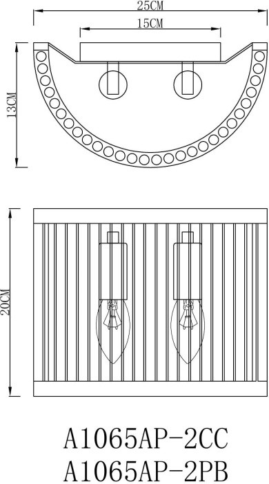 Бра Anetta A1065AP-2CC