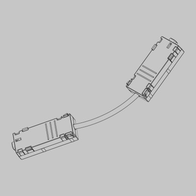 L - соединитель питания для шинопровода трековой системы SMART LINE 220В, Белый IL.0050.4002-WH