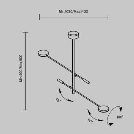 Потолочная люстра Fad MOD070CL-L15W3K1