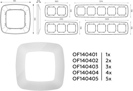 Рамка OMEGA OF140404