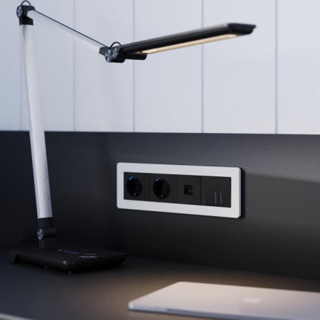 Рамка Split белый/черный, soft-touch W0043068