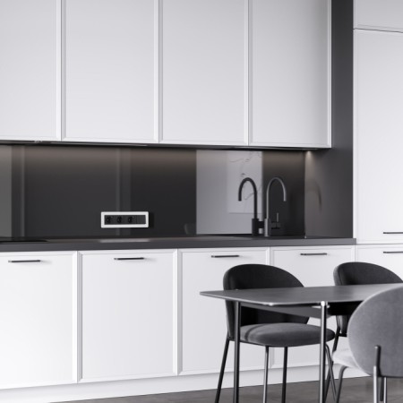 Рамка Split белый/черный, soft-touch W0043068