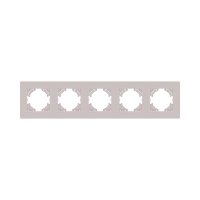 Рамка 5-постовая, кашемир матовый Kollinger Eleganz Plex EP5CM