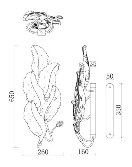 Бра Fluorite FL1182-3W