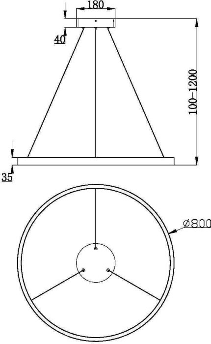 Подвесной светильник Rim MOD058PL-L42W3K