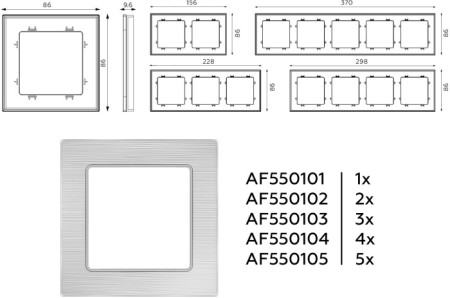 Рамка ALFA AF550104