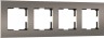 Рамка Slab бронза софт W0042963