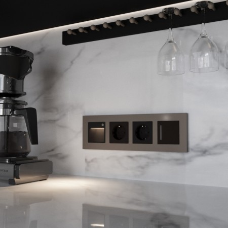 Рамка Slab бронза софт W0042963