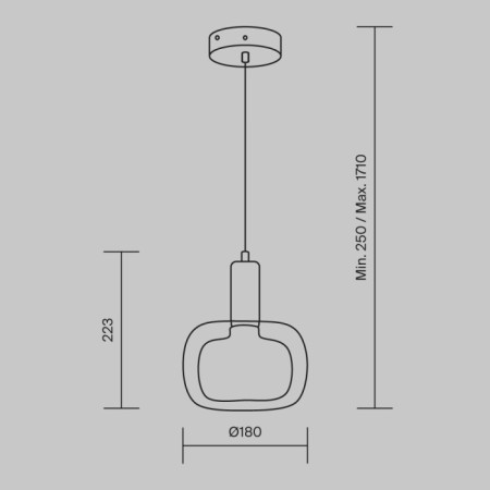 Подвесной светильник Vision MOD411PL-01G