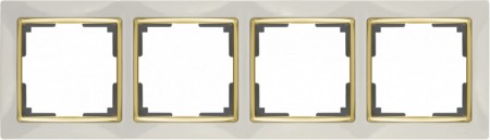Рамка Werkel WL03-Frame-04-ivory-GD (слоновая кость/золото)