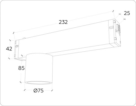 Трековый светильник TRACK SYSTEM GL1241