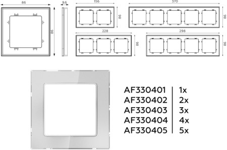 Рамка ALFA AF330401
