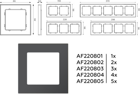 Рамка ALFA AF220805