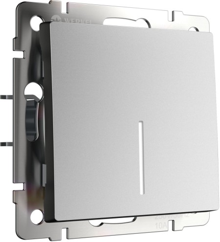 Выключатель Встраиваемые механизмы серебряный матовый W1112165