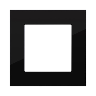 Рамка 1-постовая, стекло черный Kollinger Asthetik AS1BK