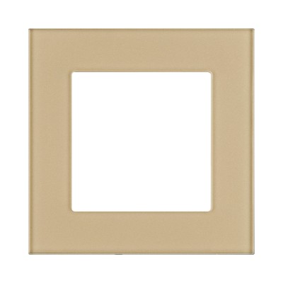 Рамка 1-постовая, стекло золотой Kollinger Asthetik AS1GD