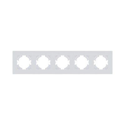 Рамка 5-постовая, белый матовый Kollinger Eleganz Plex EP5WM