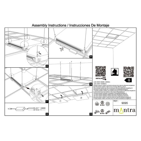 Встраиваемый светильник Mantra 9095