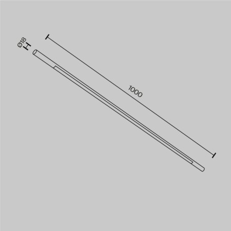 Светильник на шине Maytoni Technical C100CL-L1000-24W3-6K-BS