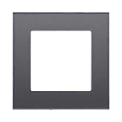 Рамка 1-постовая, стекло серый Kollinger Asthetik AS1GY