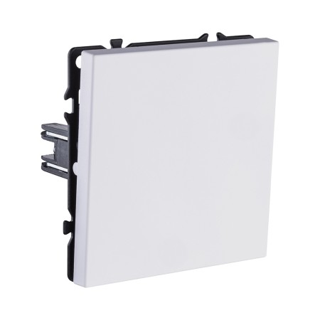 Выключатель 1-клавишный перекрестный 10А/250В, белый глянцевый Kollinger Eclipse EC-003WG