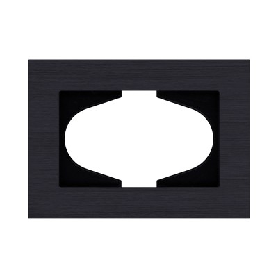 Рамка для двойной розетки, черный Kollinger Reflex AL RA120BK