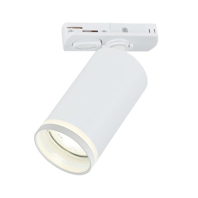 Светильник спот GU10 для трековой системы 1 фазный трек 220В, макс 10Вт, Белый IL.0010.0010 WH