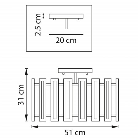 Люстра на штанге Lightstar 712052