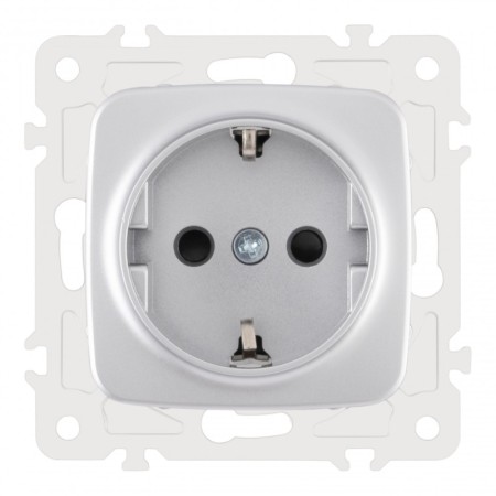 Розетка Arte Milano 205.40-1.silver