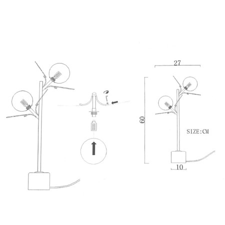 Настольная лампа ImperiumLoft 191873-26