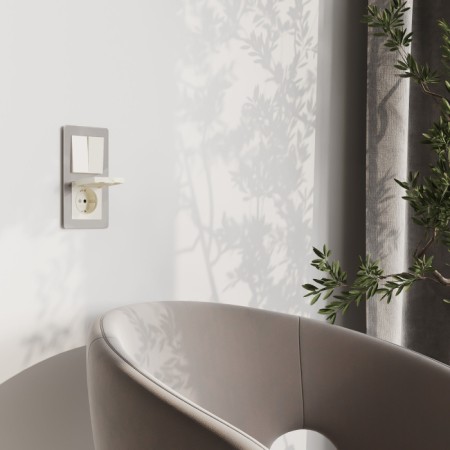 Розетка Встраиваемые механизмы слоновая кость W1171203