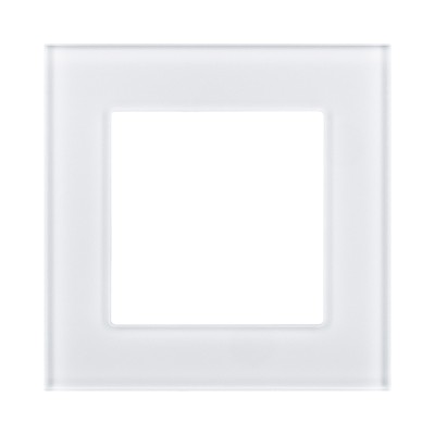 Рамка 1-постовая, стекло белый Kollinger Asthetik AS1WH