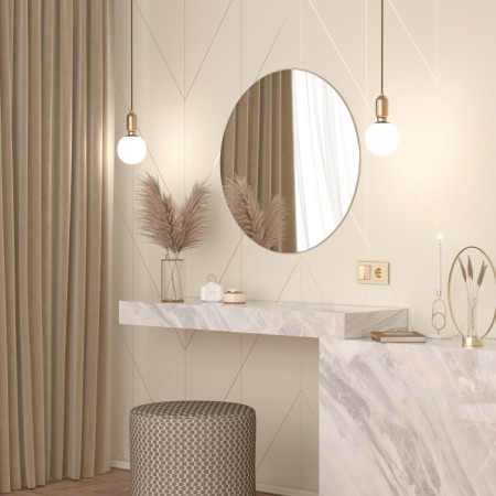 Выключатель Встраиваемые механизмы шампань W1120011