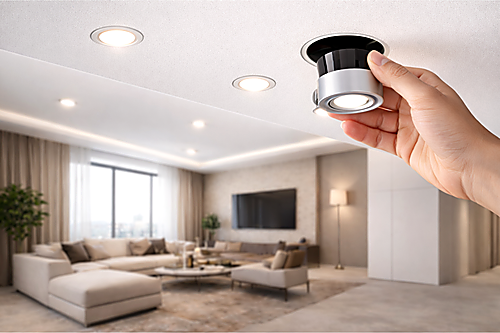 Монтаж в натяжной потолок